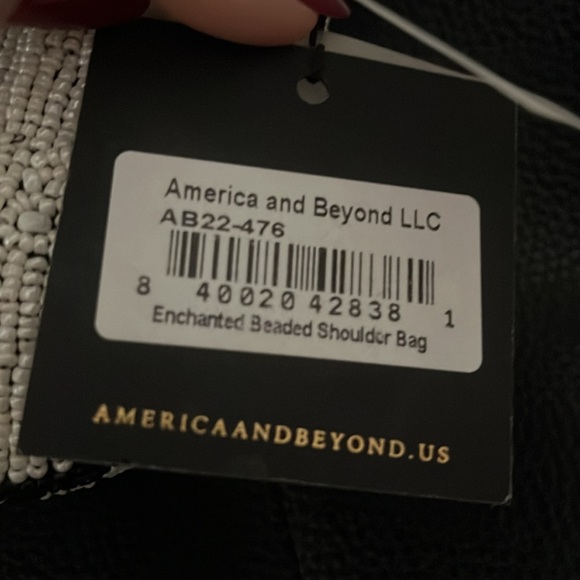 Beaded Women’s Shoulder Bag - Multicolor - Picture 4 of 4